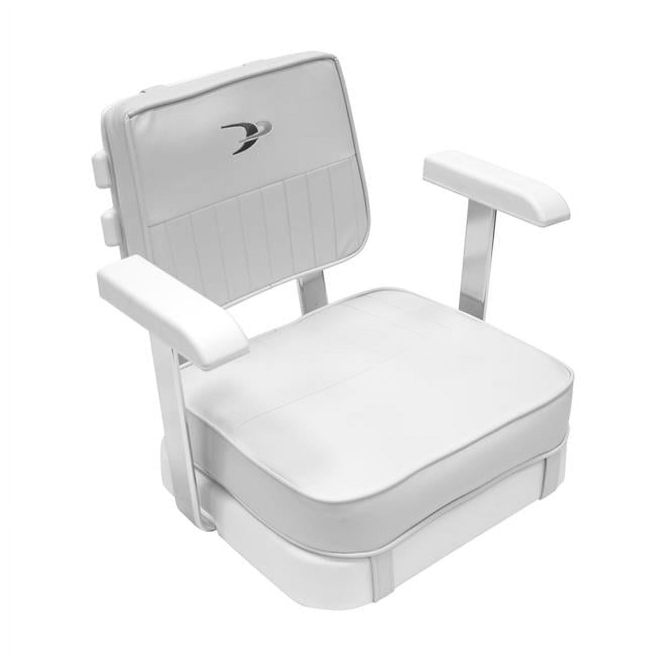 Wise 8WD5623710 Ladder Back Helm Chair with Cushions, White
