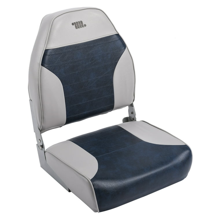 Wise 8WD588PLS-660 Standard High Back Boat Seat, Grey/Navy 