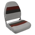 thumbnail image 1 of Wise 8WD590-1012 Deluxe Series Pontoon High Back Seat - Grey / Red / Charcoal, 1 of 5