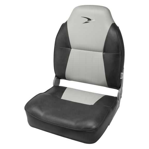 Wise 8WD640PLS-664 Lund Style High-Back Boat Seat, Grey / Charcoal