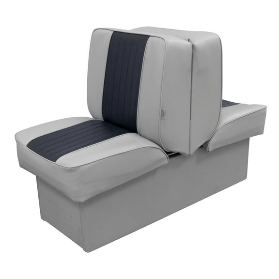 Wise 8WD707P-1-660 Deluxe Series Lounge Seat, Grey-Navy