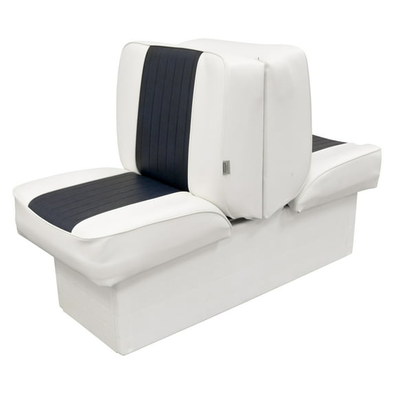 Wise 8WD707P-1-924 Deluxe Series Lounge Boat Seat, White-Navy