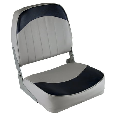 Wise 8WD734PLS-660 Low Back Boat Seat, Grey/Navy