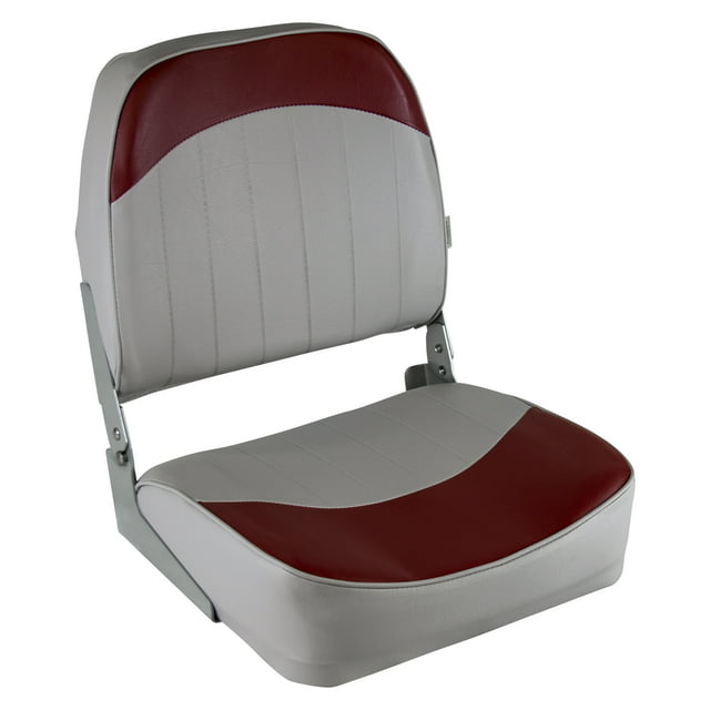 Wise 8WD734PLS-661 Low Back Boat Seat, Grey / Red