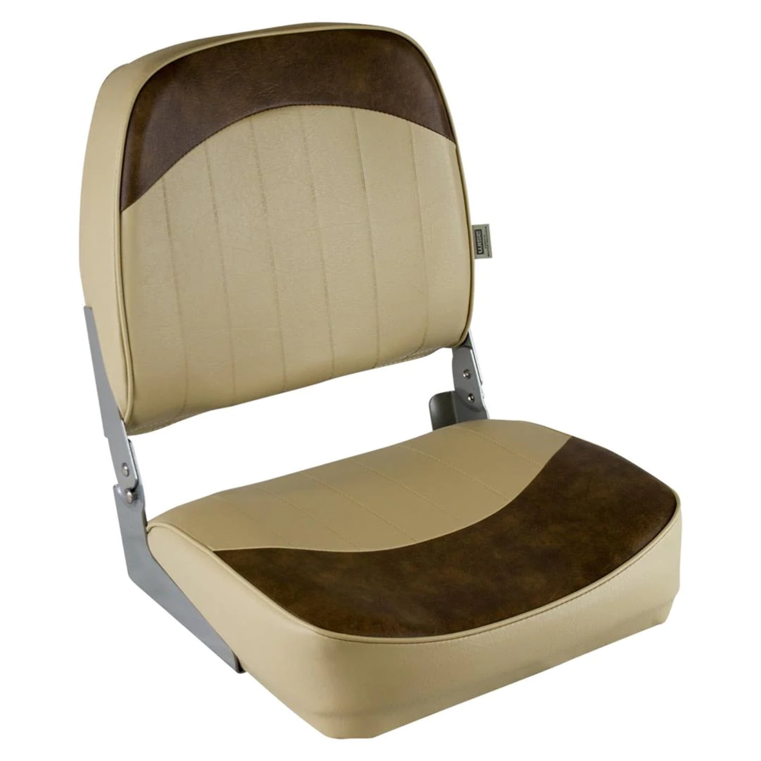 Wise 8WD734PLS-662 Standard Low Back Boat Seat, Sand / Brown