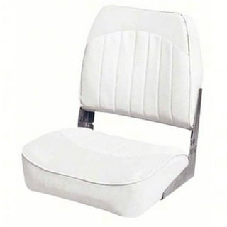 MSC Fishing Folding Boat Seats,One Pair Pack (S103 White/Red)