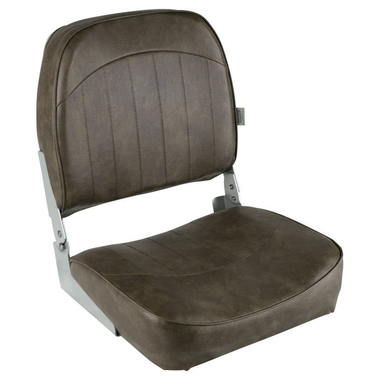 Wise 8WD734PLS-716 Low Back Boat Seat, Brown 