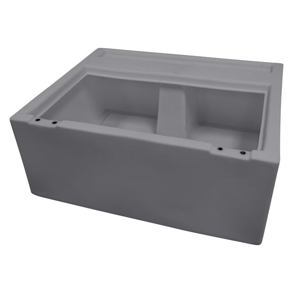 Wise 8WD95-1B-221 DLX Series 28" Pontoon Bench Seat - Base Only - Grey