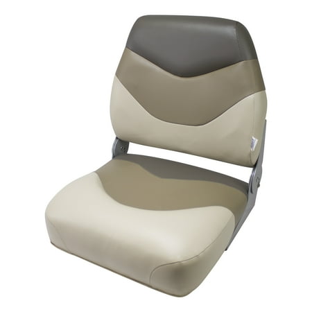 Wise 8WD999PLS-844 Tracker Style Mid-Back Boat Seat, Khaki/Cafe/Rock Salt