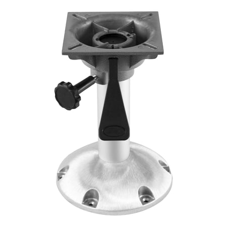 Wise 8WP24-12S Aluminum 12" Fixed Height Pedestal, ABYC Class AD Driver/Passenger