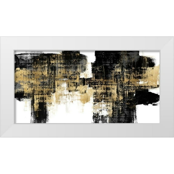 Wise, Alex 18x11 White Modern Wood Framed Museum Art Print Titled - Amplified Gold on Black