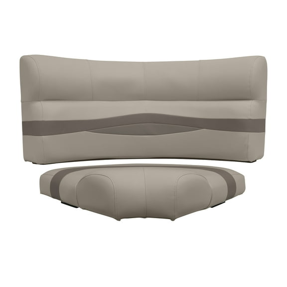 Wise BM11002-1749 Premier Series Pontoon 32" Bow Radius Corner Cushion Set - Mocha Java / Mushroom / Cafe