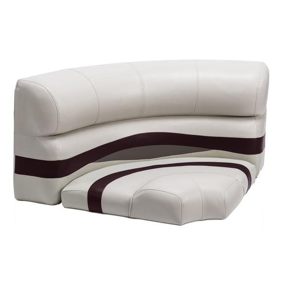 Wise BM11002-989 Premier Series 32" Pontoon Bow Radius Corner Seat Cushion Set