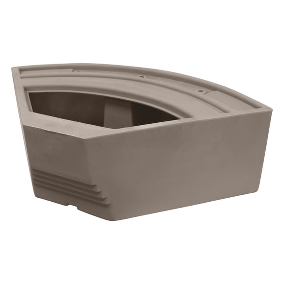 Wise BM11028-1B-1725 Premier Series Pontoon 28-Inch Radius Corner Seat Base Only, Mocha Java