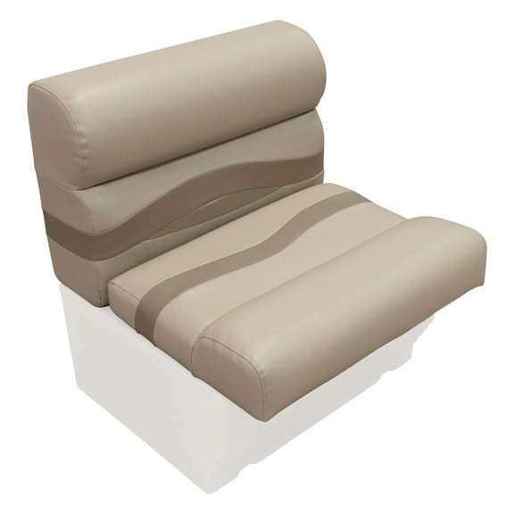 Wise BM1143-1749 Premier Series Pontoon 27" Bench Cushion Set - Mocha Java / Mushroom / Cafe