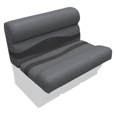 Wise BM1144-1890 Premier Series Pontoon 36" Bench Cushion Set - Slate / Dark Neutral