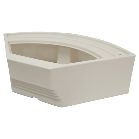 Wise BM1146-1B-990 Premier Series Pontoon 32-Inch Bow Radius Corner Seat Base Only, Platinum