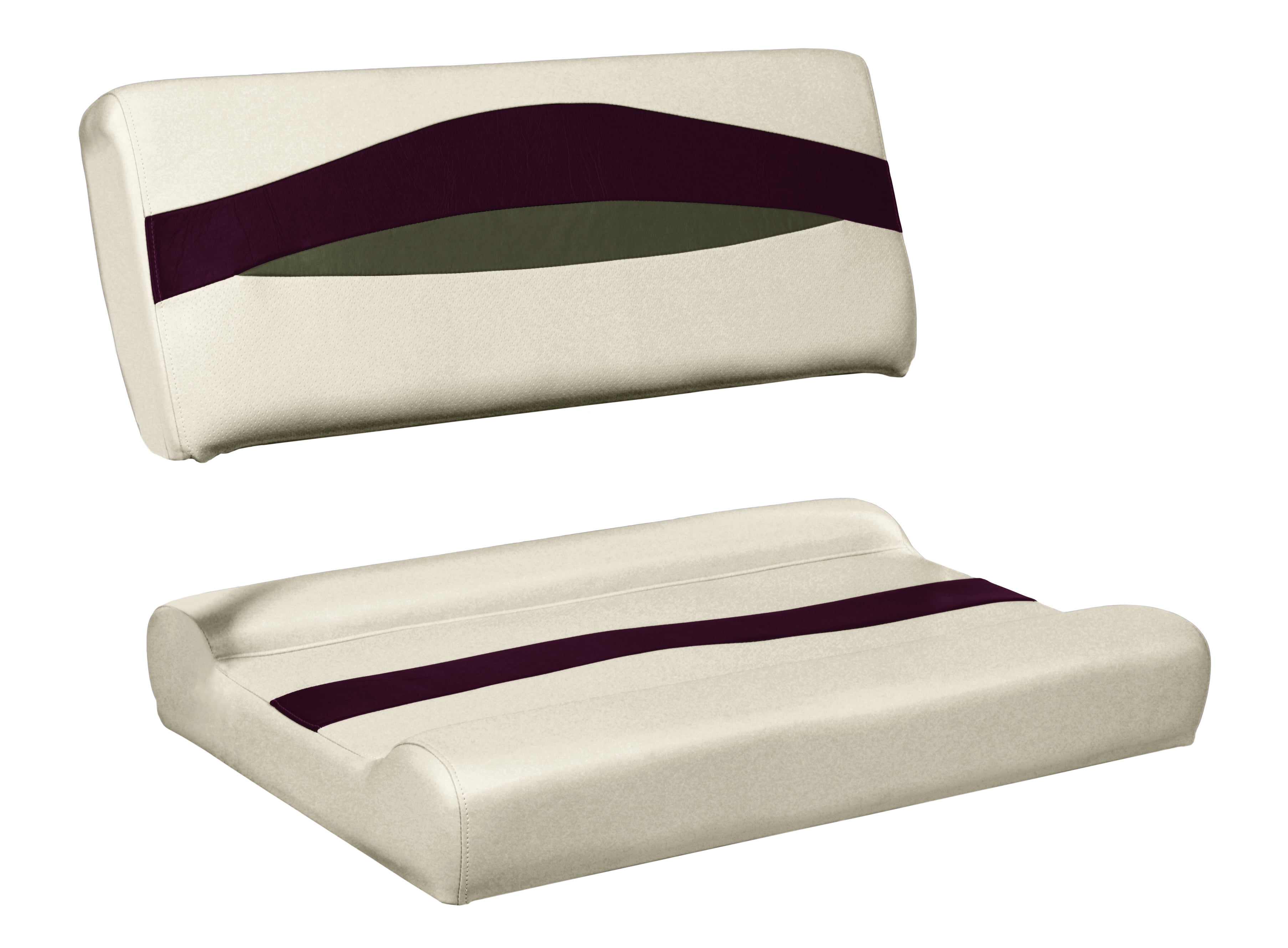 Wise BM1152-989 Premier Series Pontoon Flip-Flop Seat Cushion Set