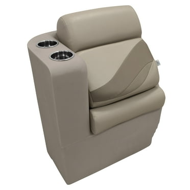 Wise BM13006L-1749 Premier Series Pontoon Lean Back Recliner - Left Radius, Mocha Java / Mushroom / Cafe