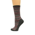 thumbnail image 1 of Wise Blend Angora Aztec Crew Socks, 1 Pair, Charcoal, Medium, Shoe Size W 6-9, 1 of 2