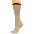 thumbnail image 1 of Wise Blend Fleck Marl Crew Socks, 1 Pair, Khaki, Medium, Shoe Size W 6-9, 1 of 2