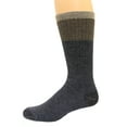 thumbnail image 1 of Wise Blend Men's Block Crew Socks, 1 Pair, Denim, Medium, Shoe Size M 9-13, 1 of 2