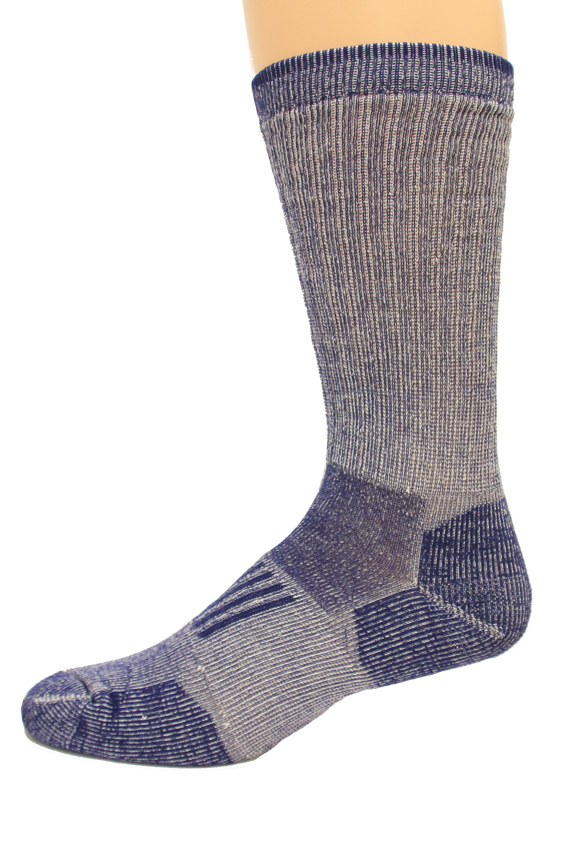 Wise Blend Men's Everyday Crew Socks, 1 Pair, Denim, Medium, Shoe Size