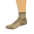 thumbnail image 1 of Wise Blend Men's Everyday Quarter Socks, 1 Pair, Khaki, Medium, Shoe Size M 9-13, 1 of 2