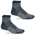 thumbnail image 1 of Wise Blend Mens Socks, 85% Merino Wool Quarter Ankle Socks, 2 Pairs, 1 of 4