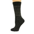 thumbnail image 1 of Wise Blend Retro Crew Heavyweight Socks, 1 Pair, Black, Medium, Shoe Size W 6-9, 1 of 2