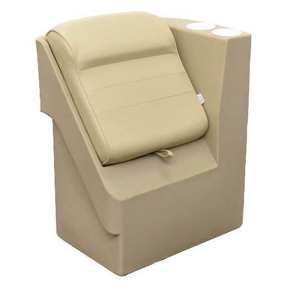 Wise Boat Left Lean Back Seat 8WD1305LTM-20 | Sand Polyethylene Vinyl
