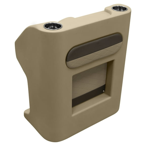 Wise DLX1168-1900 DLX Series Pontoon Steering Console - Neutral / Meteor