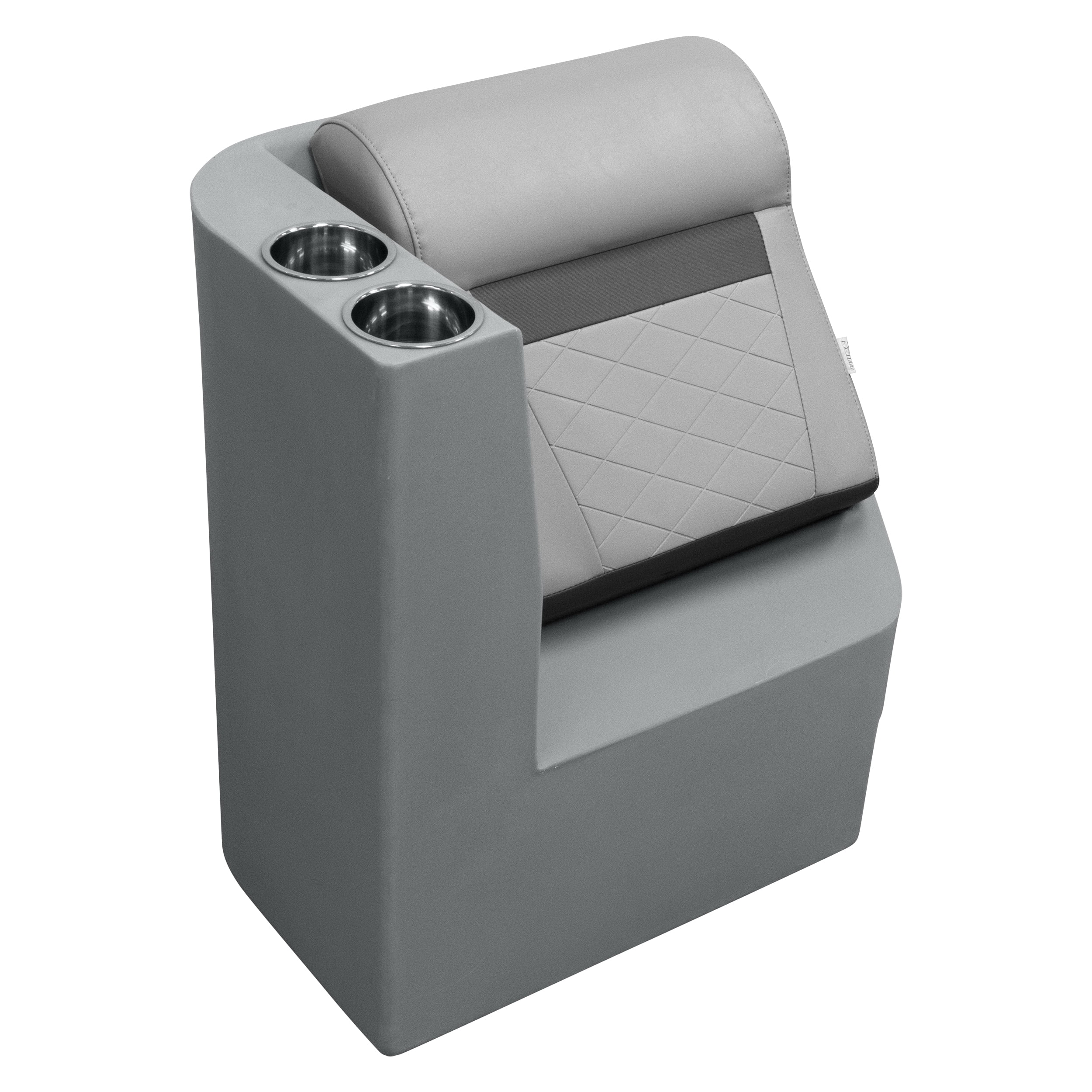 Wise DLX1305L-1905 DLX Series Pontoon Left Radius Lean Back Recliner - Marble / Reef Stone