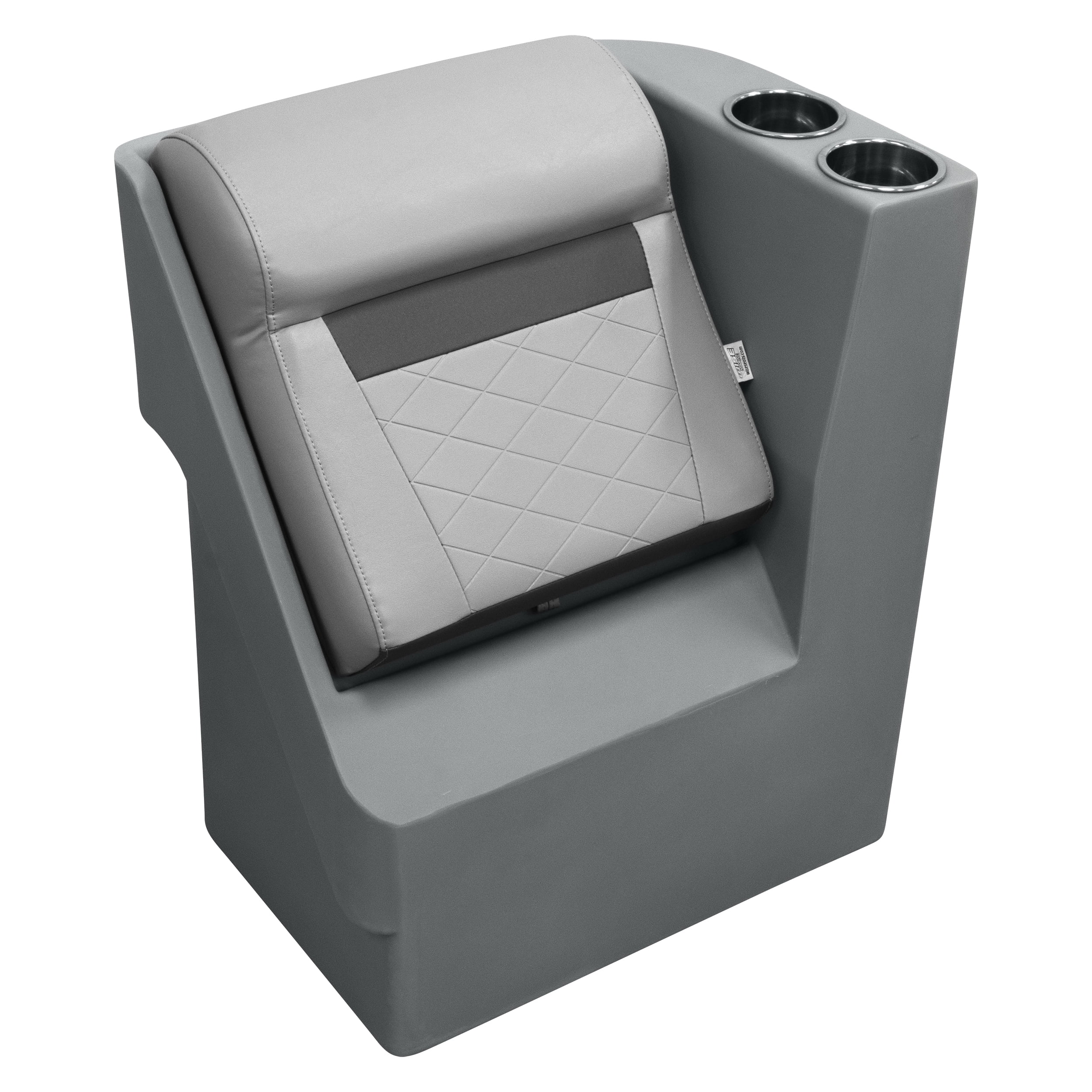 Wise DLX1305R-1905 DLX Series Pontoon Right Radius Lean Back Recliner - Marble / Reef Stone