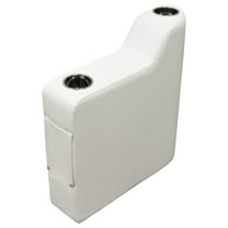 Wise DLX3009-204 DLX Series Pontoon Left Radius Arm Rest - Brite White