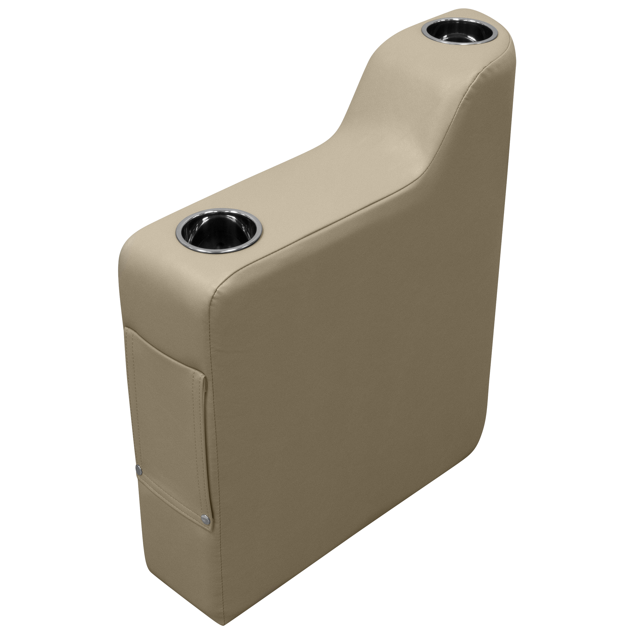 Wise DLX3009-207 DLX Series Pontoon Left Radius Arm Rest - Neutral