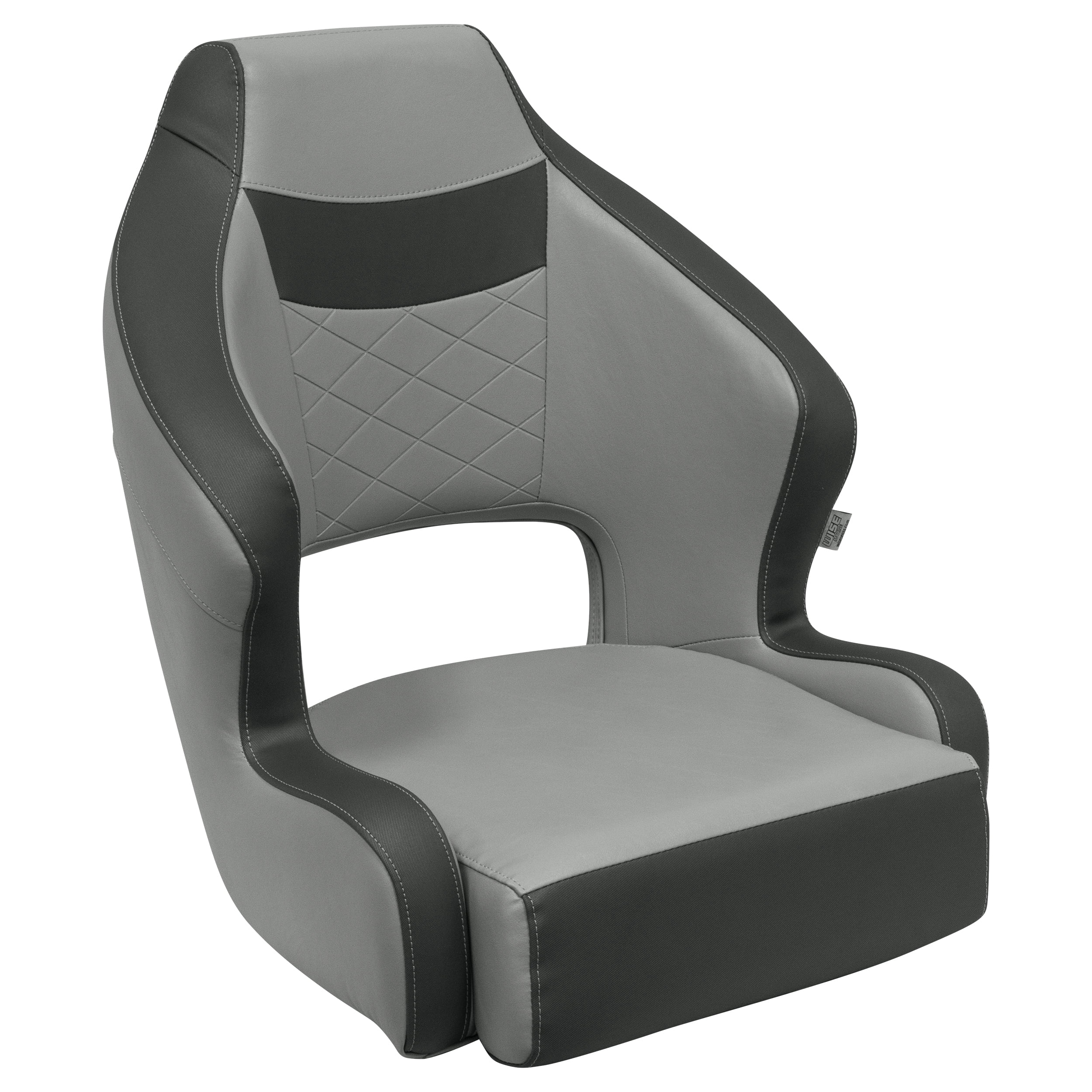 Wise DLX3338-1905 DLX Series Pontoon Bucket Seat with Flip Up Bolster - Marble / Reef Stone