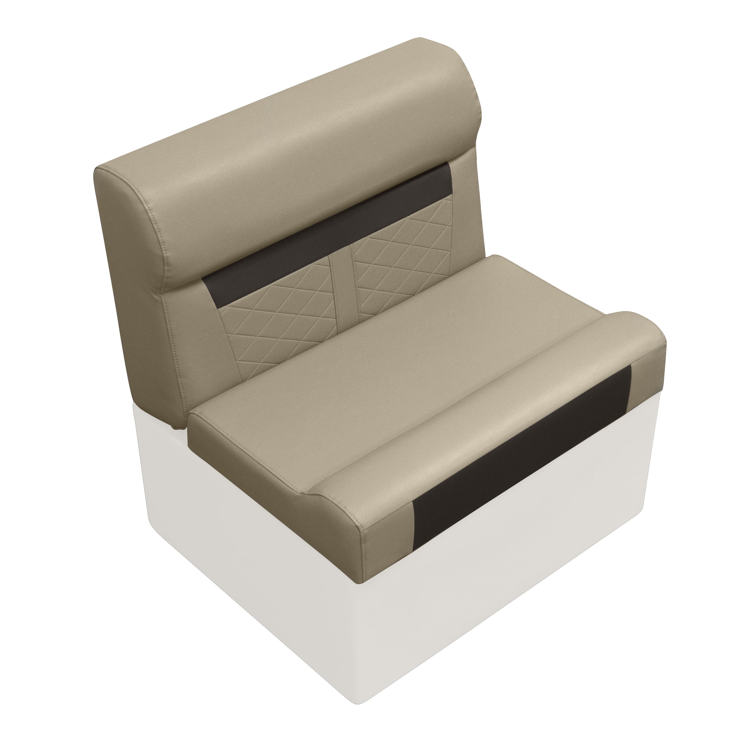 Wise DLX95-1900 DLX Series 28" Pontoon Bench Cushion Set - Neutral / Meteor