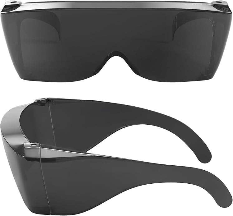 Wise Eyewear Cover-Ups Black Fit Over Sunglasses - Wrap Around Sunglasses - People Who Wear Prescription Glasses in the Sun (Black)