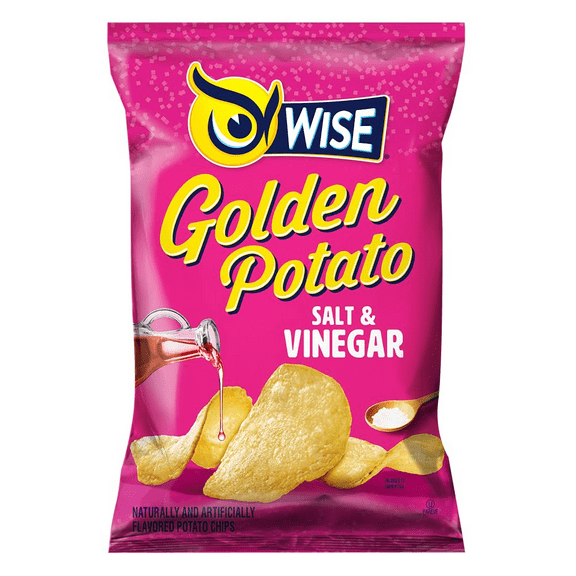 Wise Foods Salt & Vinegar Potato Chips, 4-Pack 7.5 oz. Sharing Size Bags