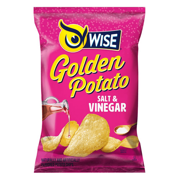 Wise Foods Salt & Vinegar Potato Chips, 4-Pack 7.5 oz. Sharing Size Bags