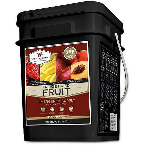 Wise Gluten Free 156 Servings of Emergency Freeze Dried Fruit