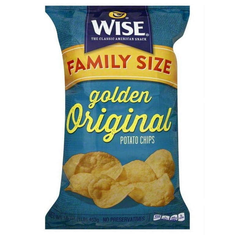 Wise Golden Original Patatas fritas (4 bolsas de 3.25 onzas) – Golden  Delicious, crujientes y sabrosas papas fritas – 4 bolsas en total