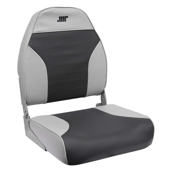 Wise Gray/Charcoal Folding High Back Boat Seat