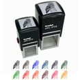 thumbnail image 1 of Wise Great Gray Owl Self-Inking Rubber Stamp Ink Stamper - Lime Green Ink - Small 1 Inch, 1 of 7