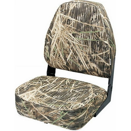 Wise High Back Camoflauge Boat Seat - Mo