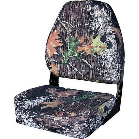 Wise High-Back Folding Boat Seat, Break Up Camo