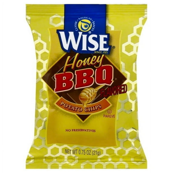 Wise Honey BBQ Potato Chips .75 Oz Bag