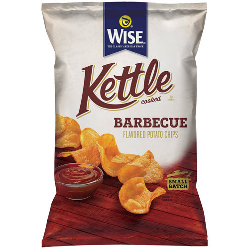 Wise Kettle Cooked Barbecue Flavored Potato Chips, 9 oz