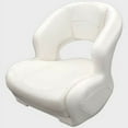 thumbnail image 1 of Wise Marine Boat Mid Back Bucket Seat 3337-1892 | Razor White Vinyl, 1 of 6